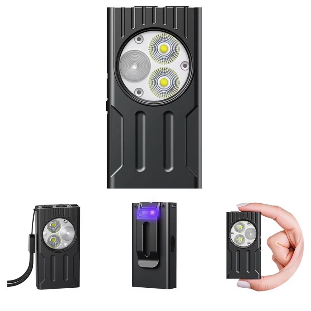 Keychain EDC Flashlighlight, 1000 Lumens Mini Flashlight with Magnet